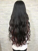 ヘアーサロン リベット(hair salon Libett)&nbsp;スーパーロングのインナーカラー・黒髪
