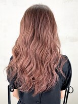 アルバム 銀座(ALBUM GINZA)&nbsp;ピンクベージュ_ココアブラウンフリンジウェーブ_ba299341