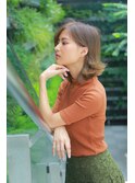大人可愛い、色気、小顔カットひし形シルエット【錦糸町】