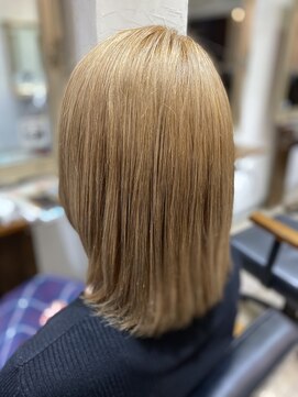 バトヘアー 渋谷本店(bat hair) ミルクティーシルバーベージュ