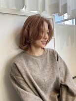 アンス 大阪梅田(ANs.)&nbsp;20代30代ナチュラルくびれボブ毛先パーマ肩ラインモテ髪