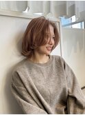 20代30代ナチュラルくびれボブ毛先パーマ肩ラインモテ髪