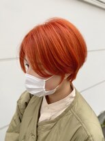 ヘアークルーズピース (hair cruise Piece) オレンジハイトーンショート◎