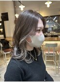ホワイトインナーカラー