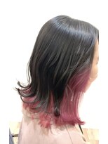 シーティオソンリーサ(SitioSonrisa)&nbsp;ブリーチオンインナーカラーチェリーピンク