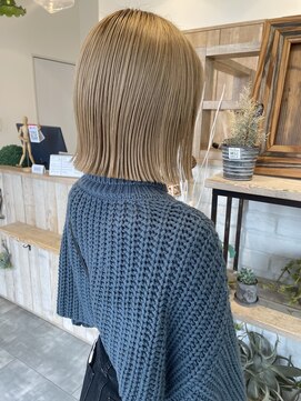 ヘアー テクニカ(hair Technica) ぱつっとボブ×ミルクティー♪♪♪