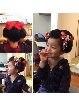 聖の華 お子様日本髪