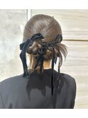《ゆい》韓国/まとめ髪/ヘアセット/結婚式ヘア/フルバング