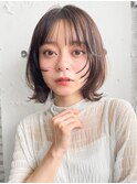似合わせカットシースルーバング結べるボブイメチェン美髪
