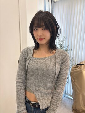 シティーバイローウェ 表参道(City/louwe) ミディアムレイヤー/アッシュブラウン