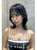 くびれヘア×ダークネイビー