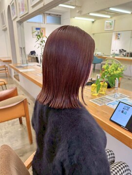 キサイ バズ(kisai BUZZ) kisaiBUZZ*/外ハネミディ/ナチュラルローズブラウン