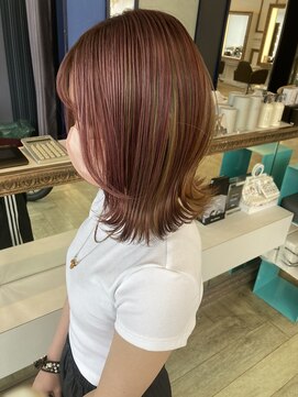 コワファースト 大分(COIFF1RST) 大人可愛いショートボブ白髪ぼかし20代30代40代/大分