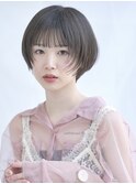 大人可愛いハンサムショート/前髪ありショート/丸みショート