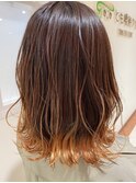 エンドカラー×パステルオレンジ