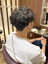 エイクス ヘア デザイン×美髪クリニック 千葉(AQs hair design)&nbsp;くびれヘア/アプリコットオレンジ/夏/髪質改善[千葉駅]