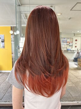 サンエンヘアー(lll_en hair) エンドカラー&オレンジ