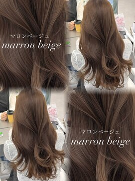 アマトウキョウスマートサロン(AMA TOKYO×Smart Salon) 韓国ヘア　透明感カラー　マロンベージュ