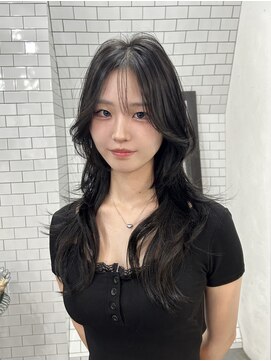 レガーレ(Legare) 【広島韓国ヘア】韓国ハッシュカット×透明感ブルーブラック！