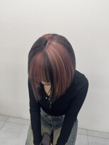 トゥルークリエイション 渋谷(True Creation)&nbsp;切りっぱなしボブ/セクションカラー