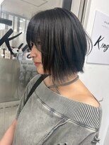 キング 心斎橋店(K!ng)&nbsp;ハイライトカラーミルクティーベージュレイヤーカット
