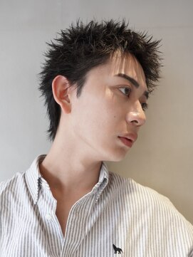 ニコ トウキョウ ロジック(nico TOKYO Logic) 刈り上げアップバングスパイキーショートパーマスパイラルパーマ