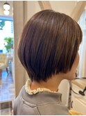丸みのあるショートbob