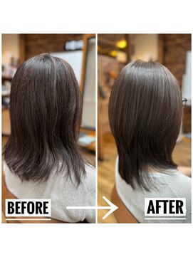 メイクルーム(make room.) メテオストレート施術例 円山/髪質改善/縮毛矯正/メテオ/METEO