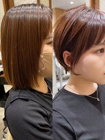 アリエッタ ギンザツー(ARIETTA GINZA2)&nbsp;ビフォーアフター/髪質改善/ショート/レイヤーカット/ブラウン