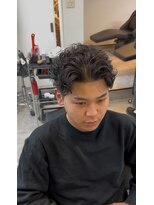 イーラ アメ村店(era)&nbsp;サーフバックパーマ/メンズ/刈り上げ/眉毛/ツイスト