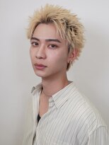 メンズサロン ガウディ 博多店(men's salon Gaudi) メンズカット×スパイキーショート×ケアブリーチ×ダブルカラー