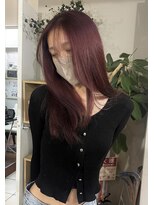 ニルバ(niLva) ブリーチなし海外風艶カラーボルドーカラー