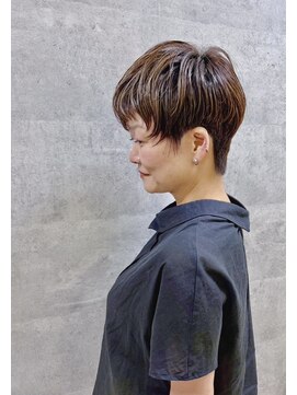 コワフュールトーリ フジグラン店(COIFFURE TORI) 大人美シルエットショート×艶ブラウン