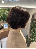 30代40代50代/くびれショートボブ/髪質改善カラー