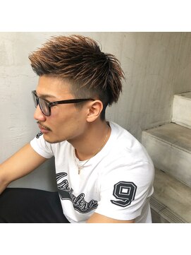 アイリーヘアデザイン(IRIE HAIR DESIGN) 【IRIE HAIR赤坂】ワイルドアップバング×フェードスタイル