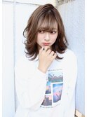 ナチュラル外ハネ アッシュベージュ  イルミナカラー【坂根】