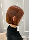暖色系ボブでツヤっと美シルエットに
