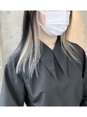 インナーカラー イヤリングカラー ホワイトカラー