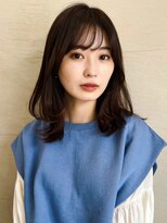 ラフ フロム ガーデン(Laf from GARDEN)&nbsp;柔らかぐひれミディ/ショコラアッシュ/ふんわりカール