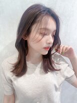 エレン 池袋(ElEn.)&nbsp;大人外ハネミディアム/エレン池袋/小顔カット/似合わせカラー