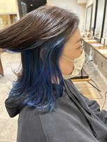 ネオリーブカップ 町田店(Neolive capu)&nbsp;インナーカラー  ブルー　Neolive capu町田店