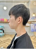 刈り上げツーブロック短髪マッシュベリーショートメンズヘア