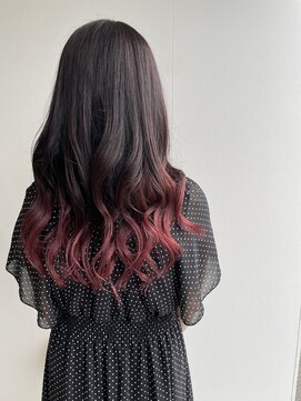 美容室 アイディー i-dee チェリーピンクグラデーション