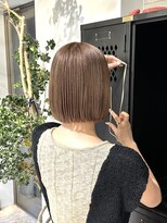 ヲタク(wotaku.)&nbsp;くすみカラー透明感カラー切りっぱなしボブグレージュベージュ