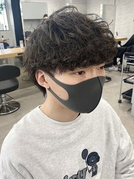 エイト メン 渋谷店(EIGHT MEN) 波巻きパーマ(渋谷/マッシュ/スパイラル/無造作ヘア)