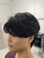 バース 梅田中崎町店(BIRTH)&nbsp;ニュアンスパーマフェザーパーマセンターパート韓国メンズパーマ