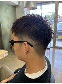 フェード×ワインレッド