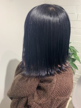 ハノン バイ リンクス 大宮(Hanon by LINKTH) ブリーチあり○ネイビーブルー