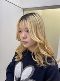 ハイトーンカラー/レイヤーカット/抜きっぱなし/ブロンド