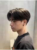 センターパート×曲がる縮毛矯正